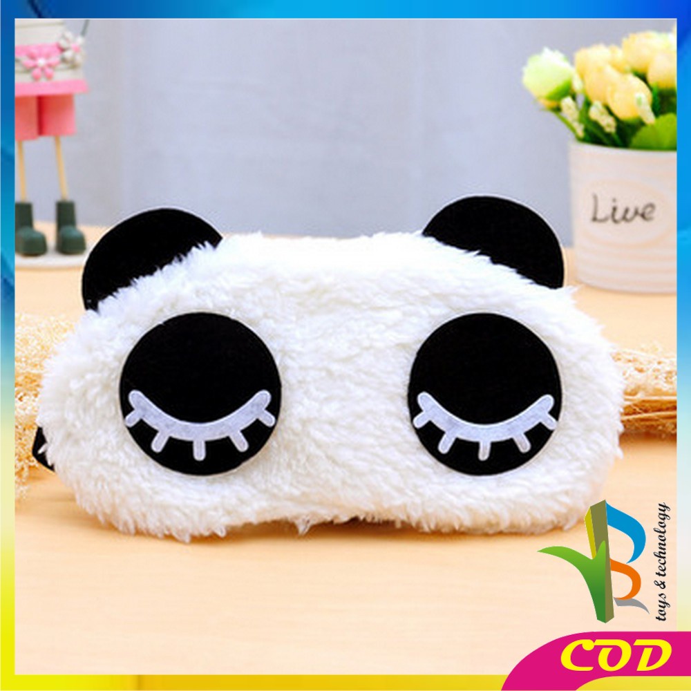 RB-C480 Penutup Mata Tidur Motif Panda / Penutup Mata Ekspresi / Masker Tidur Karakter Sleeping Eye Panda