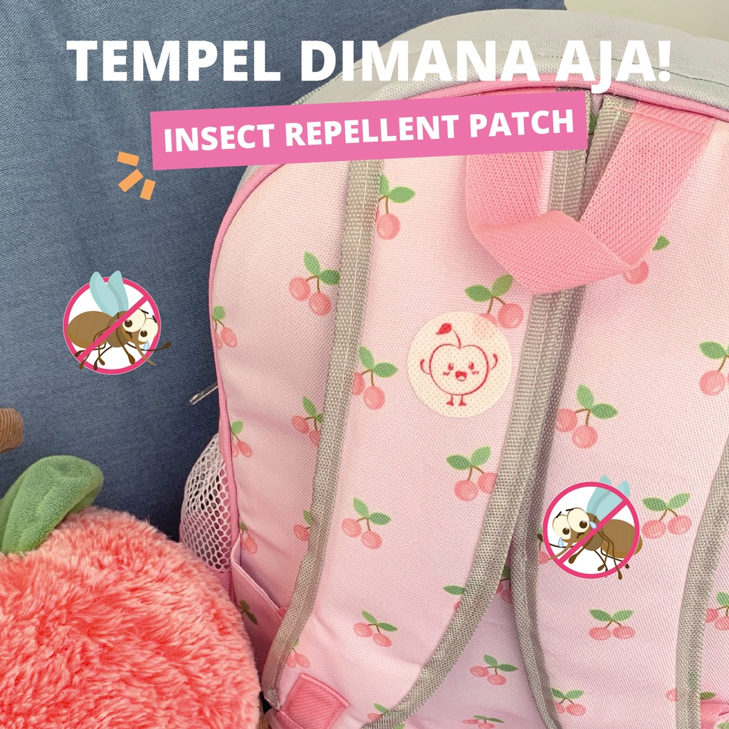 BerryC Mosquito &amp; Insect Repellent Patch 12/84 Stiker Anti Nyamuk Natural Ampuh + Aman Untuk Bayi dan Anak label stiker serangga essential oil skin safe sensitive sensitif baby kids active outdoor mozzie mosquitoes bugs bite anti pengusir no deet outdoor