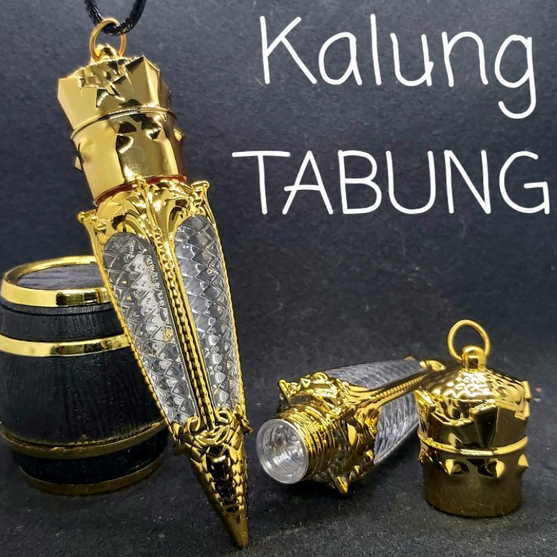 Kalung KACA LIONTIN TABUNG EMAS Hiko Seijuro KOREA