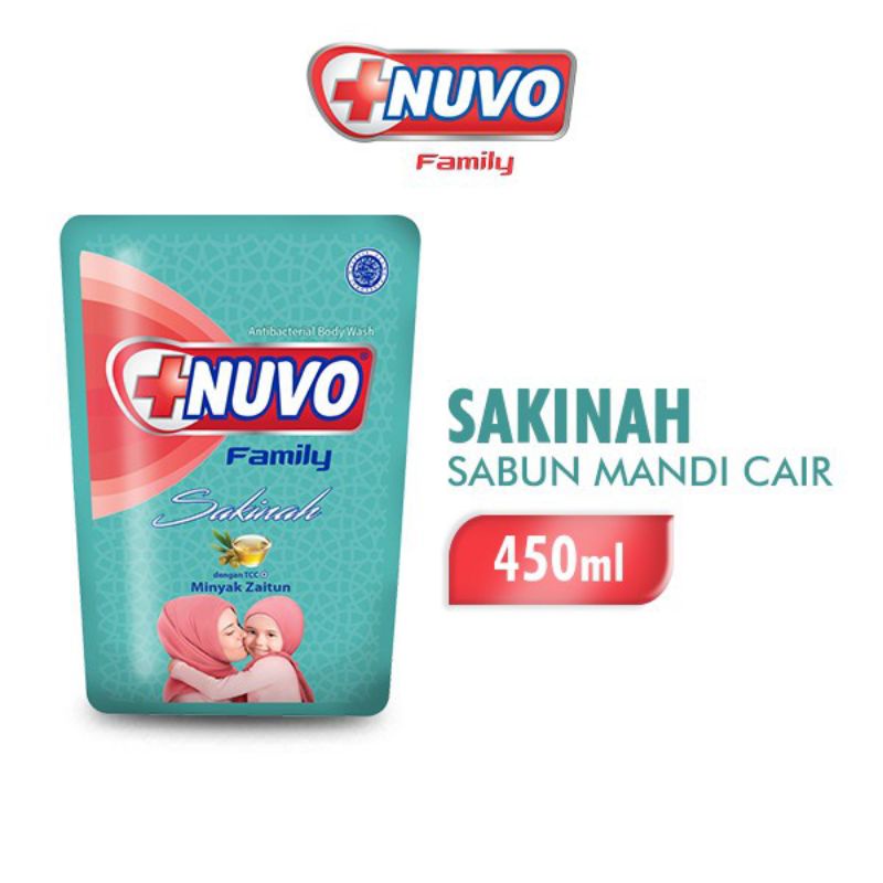 Sabun Cair NUVO Family syakinah minyak zaitun 450 ml