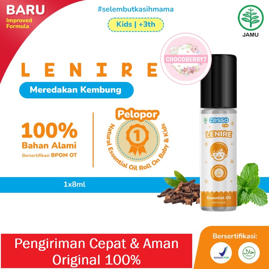 Cessa Lenire BABY / KIDS BPOM OT Essential Oil Natural Obat Perut Kembung Bayi