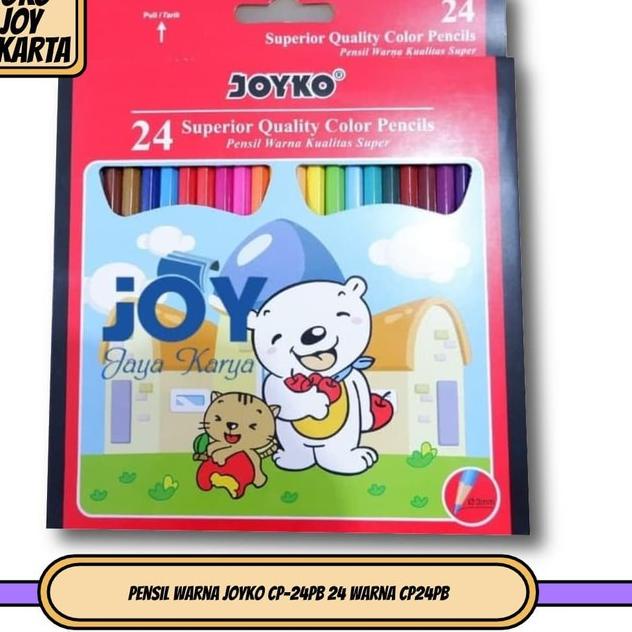 

☺_☻ Pensil Warna Joyko CP-24PB 24 warna CP24PB
