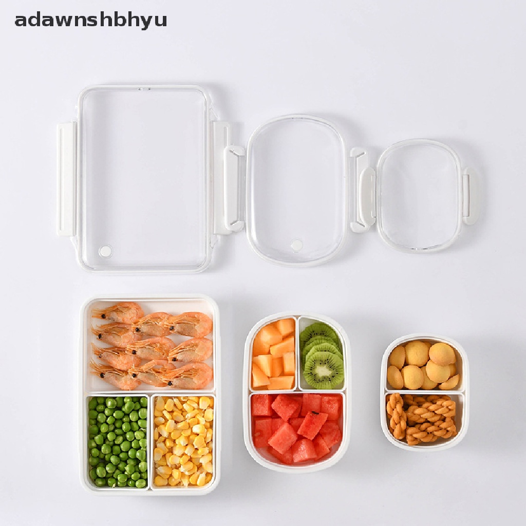 Adawnshbhyu Bento Lunch Box Sekat Bisa Dilepas Kulkas Aman Microwave Penyimpanan Buah ID