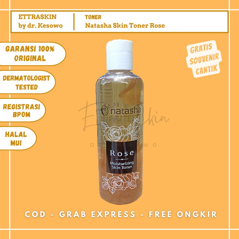 Natasha Skincare - Moisturizing Skin Toner Rose - Ettra Skin by dr Kesowo ( STROSE ) Moisturizer Pel