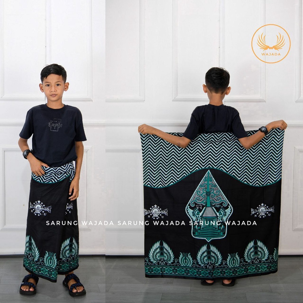SADEWA Sarung Batik Instan Anak Laki-laki Sudah Dijahit Tinggal Pakai Terbaru All Motif Polos Kombin