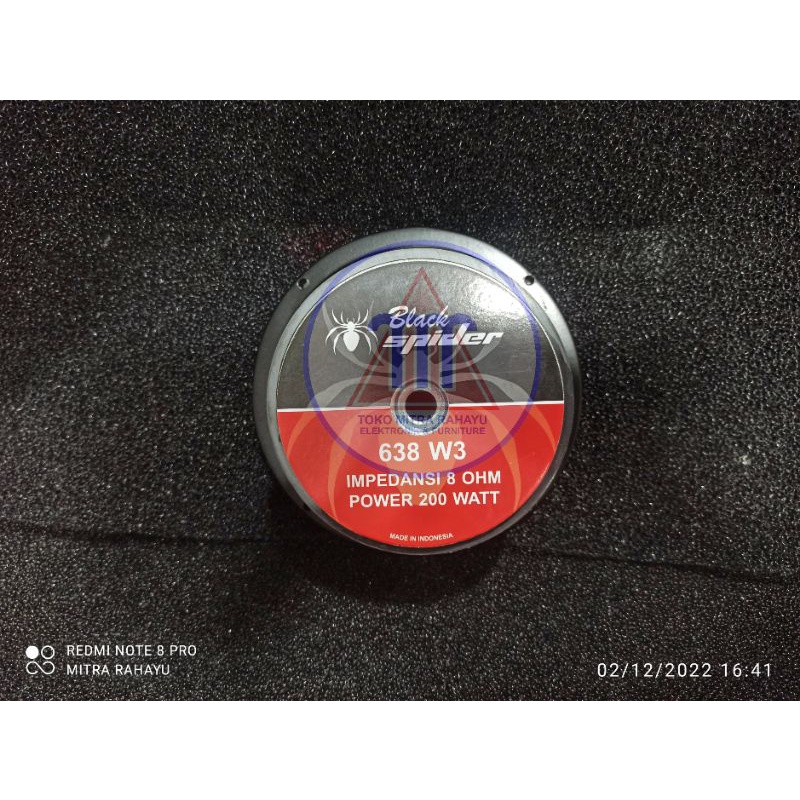 Speaker Black Spider 638 W3