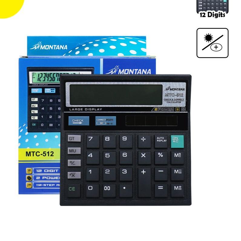 

GH2♤ (LWS) Calculator Kalkulator Montana MTC 512 12 Digits TREN MASA KINI