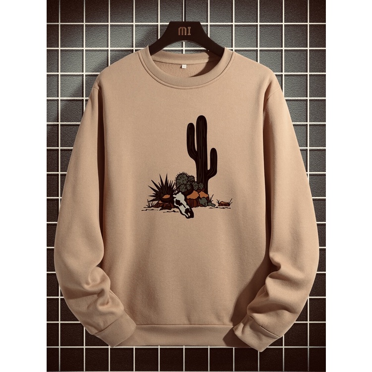 KAKTUS Sweatshirt Basic II Sweater Crewneck Print DTF II Sz M - XL Anak &amp; Dewasa ( Pria &amp; Wanita )