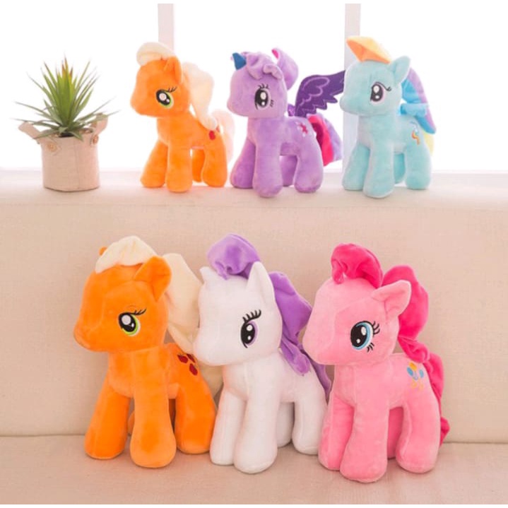 Boneka Kuda Pony Unicorn Little Poni 25 cm Halus Lembut