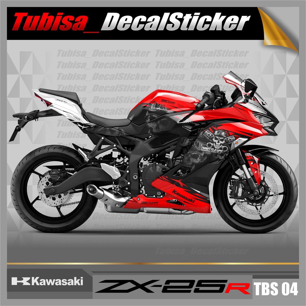 Jual Decal Stiker Full Body Ninja Zx R Decal Sticker Striping Aksesoris Motor Kawasaki Ninja