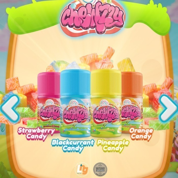 CHEWZZY CANDY FREEBASE NEW LIQUID CHEWZZY CANDY 60ML 3MG FREEBASE