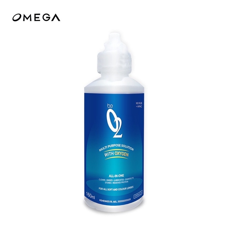 Cairan Softlens O2 160 ml  NEW LABEL + BOTOL / Solution O2 + With Oxygen