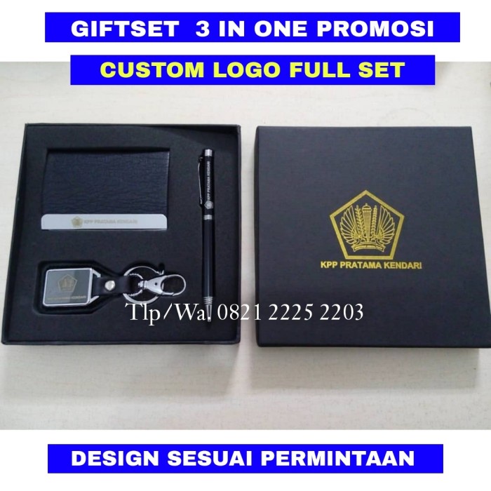

GIFT SET 3 IN ONE - CUSTOM LOGO NAMA PERUSAHAAN