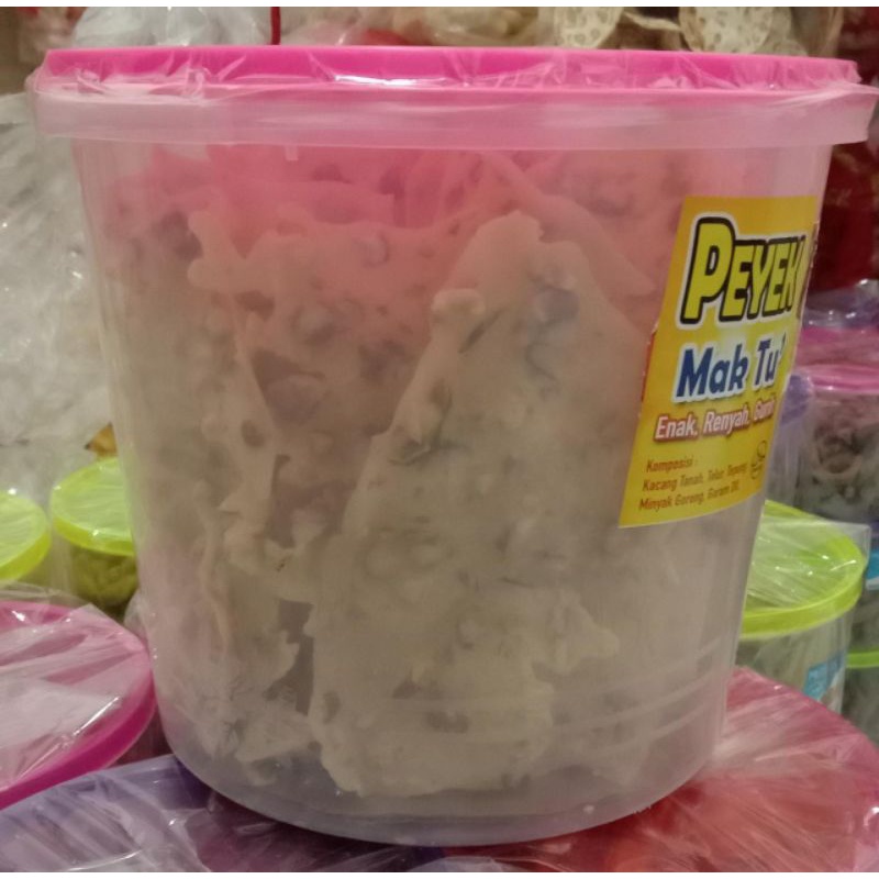 Peyek Kacang Tanah Sunrise ukuran toples 5 liter
