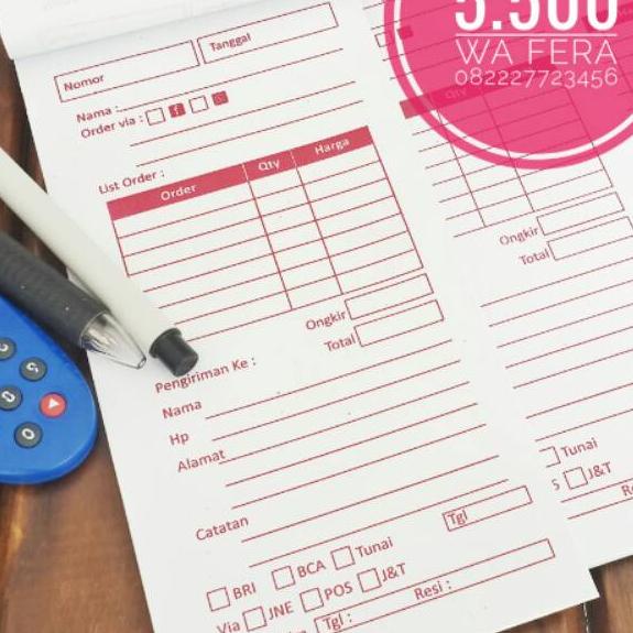 

☠ Buku nota List Order Onlineshop murah - langsung produsen た