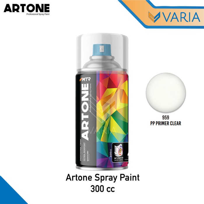 Artone Spray Paint 300 cc PP Primer Clear 959 Cat Dasar