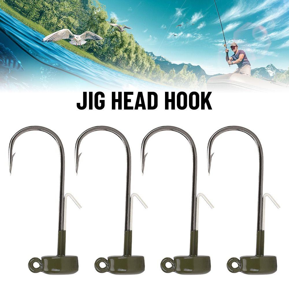 Preva Jig Head Hook 1.8g 2.7g 3.5g 5.3g Kepala Tajam Berlubang Awet