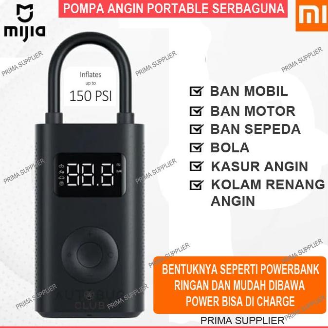 Pompa Angin Portable Pompa Angin Mini Elektrik Xiaomi Mijia 150 Psi
