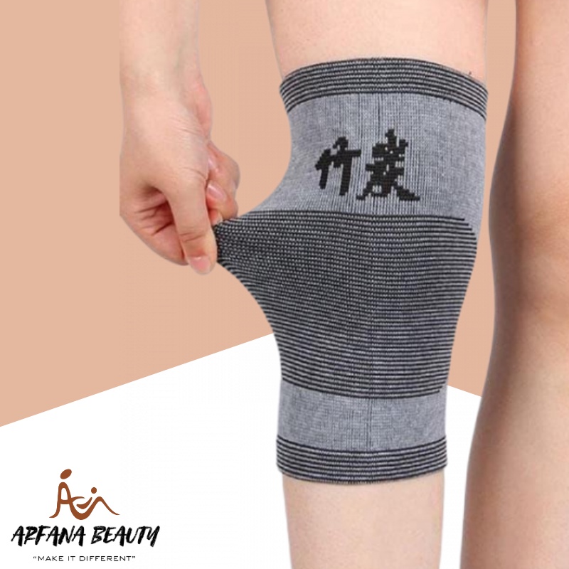 Deker Kaki Anti Rematik Korset Lutut Bahan Serat Arang DEKER BAMBOO Ukuran 15x24 Cm CHS-0503
