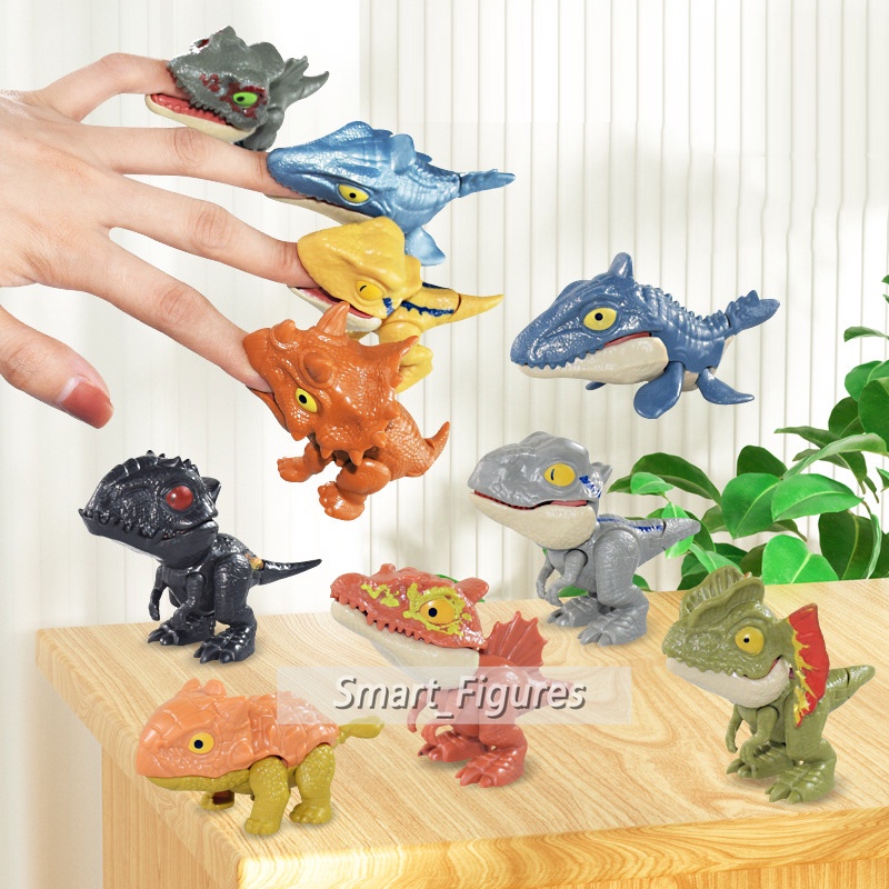 Mainan Action Figures Mini Dinosaurus T-Rex Carnotaurus Dilophosaurus Triceratops Spinosaurus Ukuran 7-8cm