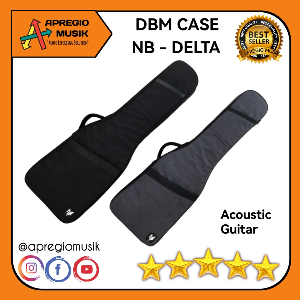 DBM Case NB Delta Acoustic Softcase Gigbag Tas Gitar Akustik Original