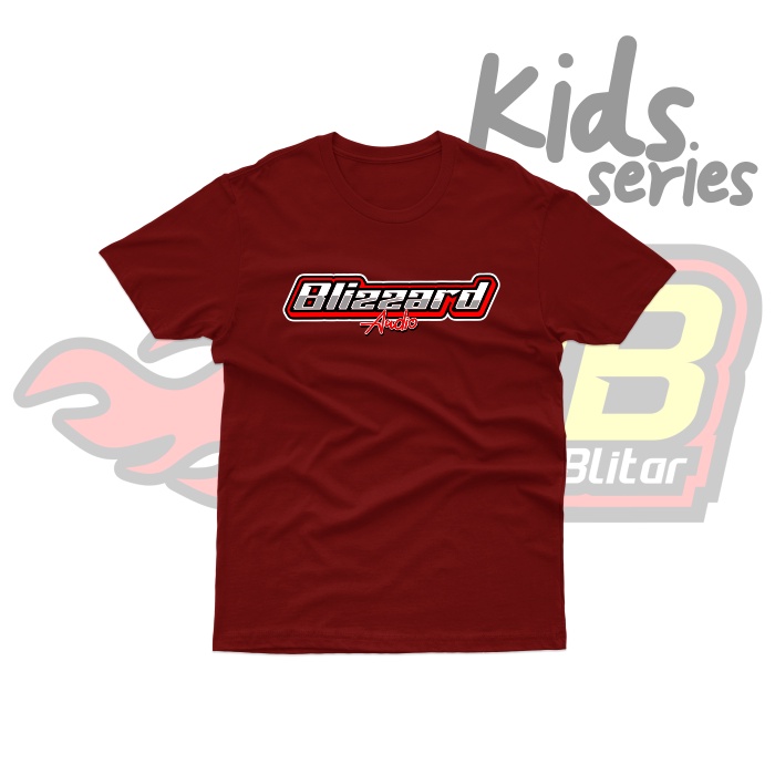 Baju Kaos Anak - Blizzard Audio Sound System Katun - Soundbalapblitar