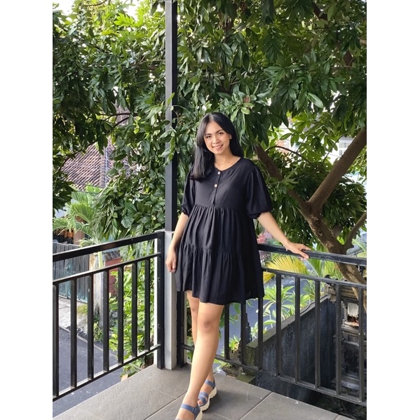 Aluna Dress Rampel Mini Rayon Busui Friendly