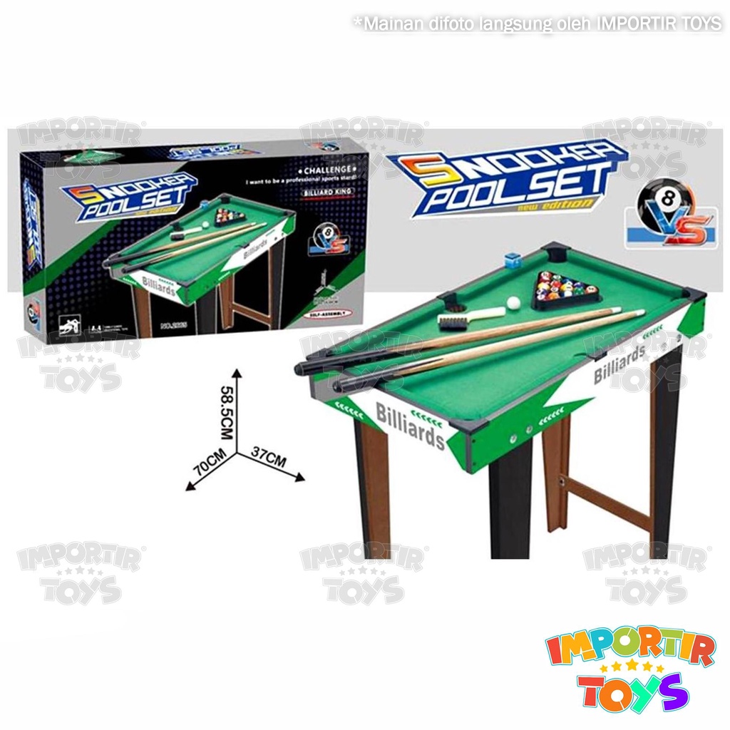 BILLIARDS MEJA KAYU JUMBO PREMIUM  WOODEN BILLIARDAS TABLE