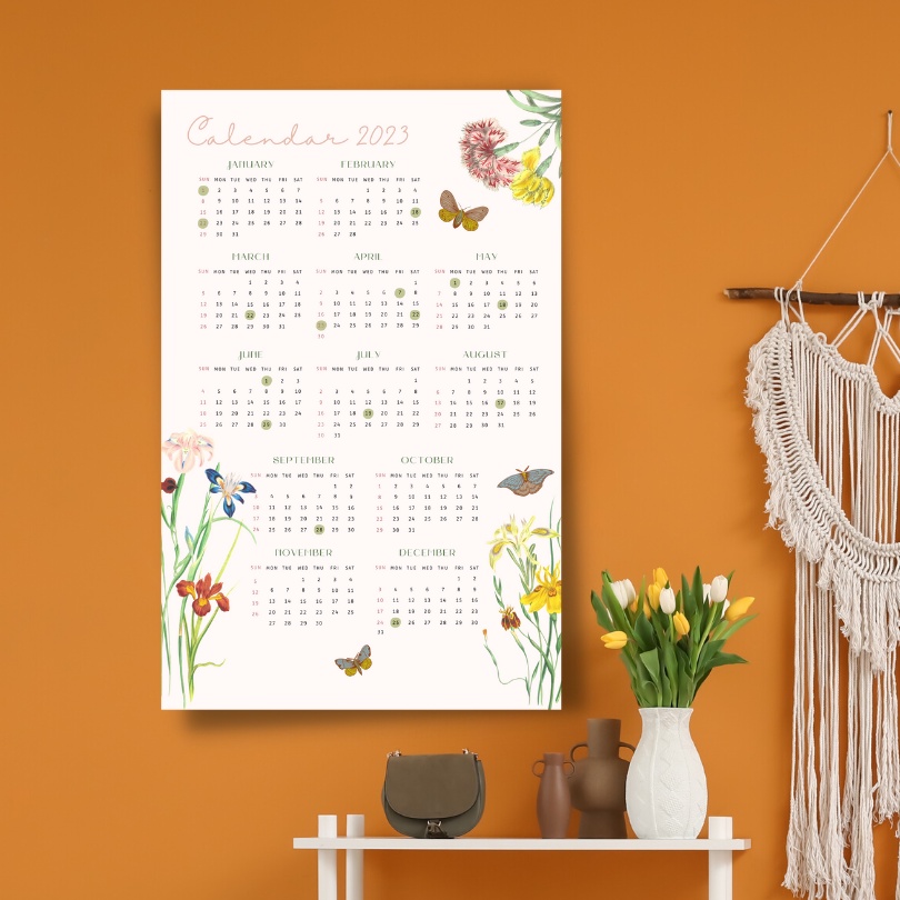 

Kalender 2024 Dinding Jumbo Aesthetic | Korean Calendar 2024 | Kalender Dinding 2024 A3+