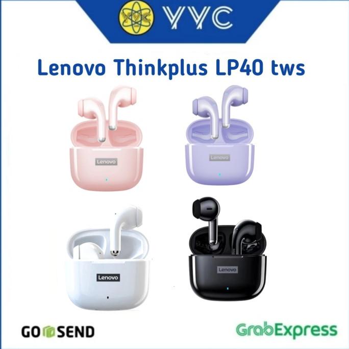 Headset / Lenovo Thinkplus Lp40 Tws Bluetooth - Original Mahoberry