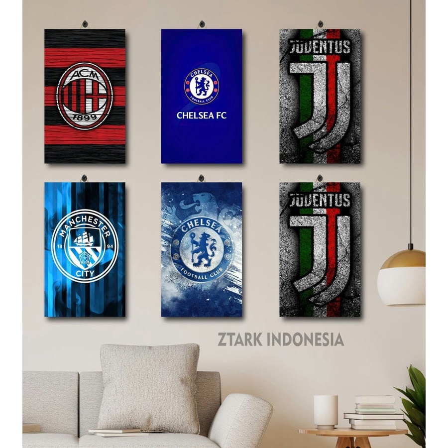 POSTER RUANG GAMING FOOTBALL 20X30 BQAZ3/VXFDK/ POSTER RUANG BESAR LOGO FOOTBALL / POSTER ANIME / PE
