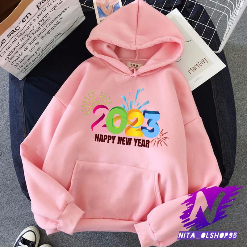 hoodie happy new year 2023 hoodie anak