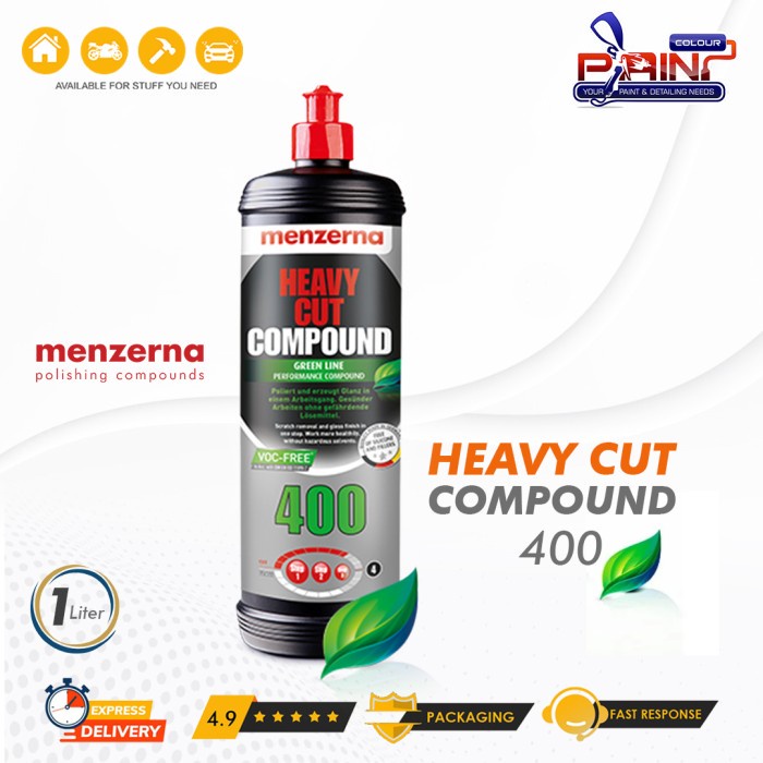 MENZERNA HCC400 Heavy Cut Compound 1L HCC 400 Green Line