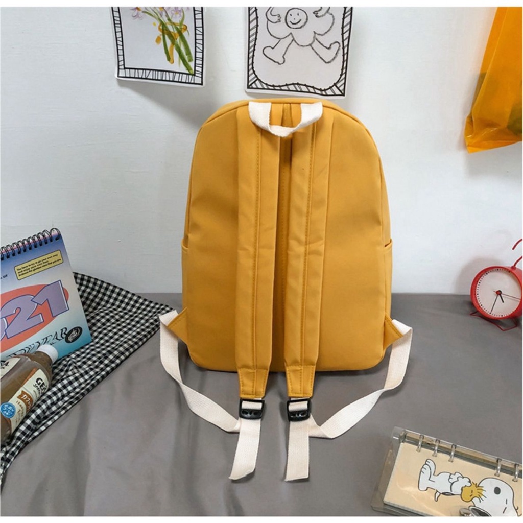 PVJ - Tas Motif Ondel-ondel Betawi Ransel Sekolah Laki-laki dan Perempuan