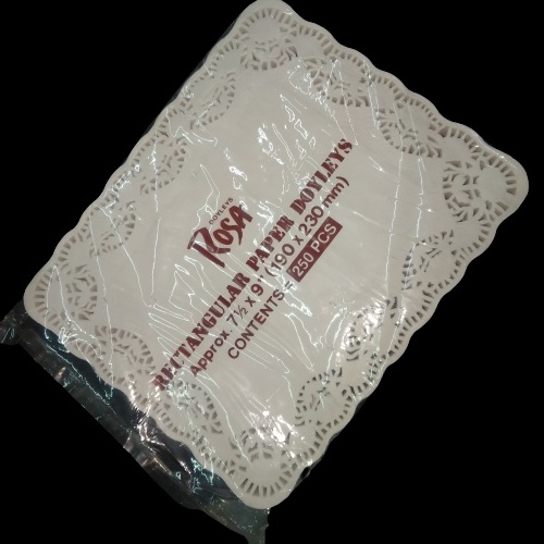 [250pcs] Paper Doyleys Kotak Rosa 19x23cm | Paper Doilies Kotak Rosa 7,5" x 9"
