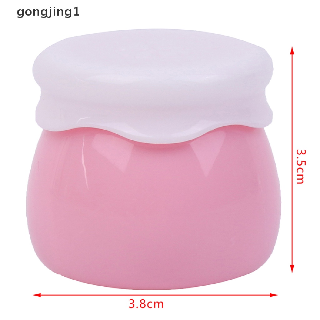 Ggg 1Pc Toples Selai Akrilik Transparan Botol Krim Wajah Wadah Bumbu Portable ID