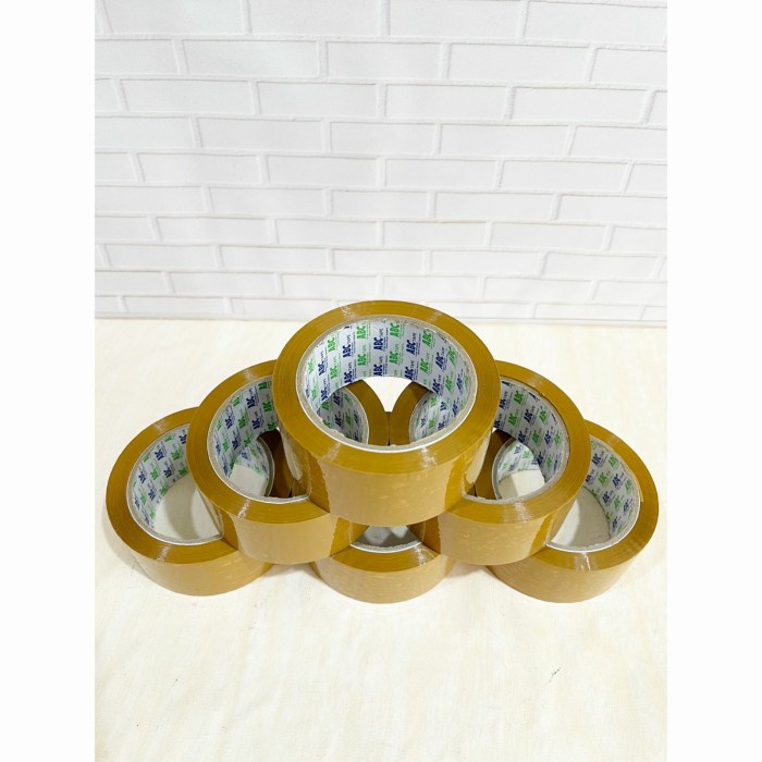 

KHUSUS GOJEK & GRAB" Lakban Bening & Coklat Murah 2 Inch 100 Yard