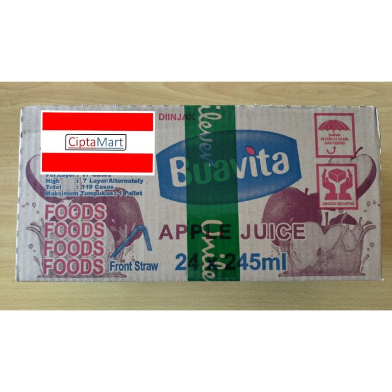 

Buavita Jus Apel 24 x 245 ml (1 dus)