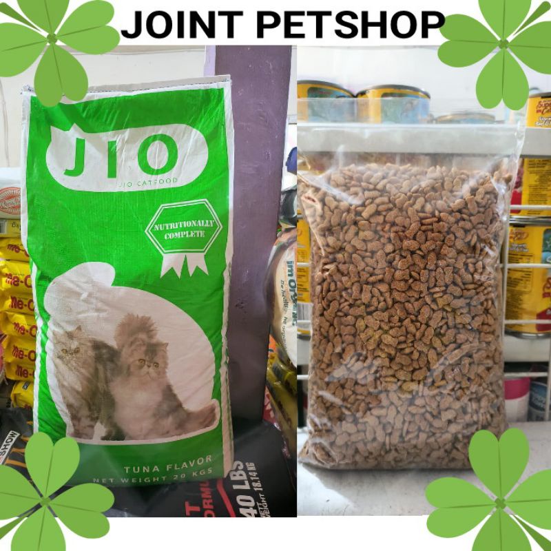 ( 5 PCS ) Makanan Kucing Jio Tuna Flavour Kemasan 1KG / JIO Cat Food