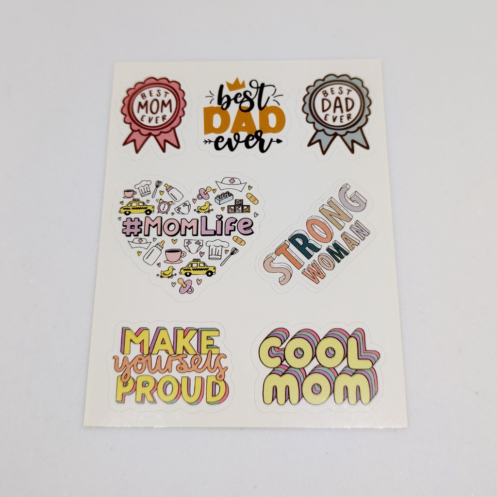 

Sticker Best Mom n Dad Proud Strong Woman