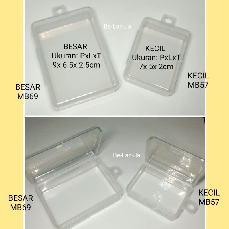BLJ KOTAK PLASTIK BENING GUNINDO MB57 MB69 ~ KOTAK AKSESORIS USB FLASHDISK ~ Plastic Accessories Box