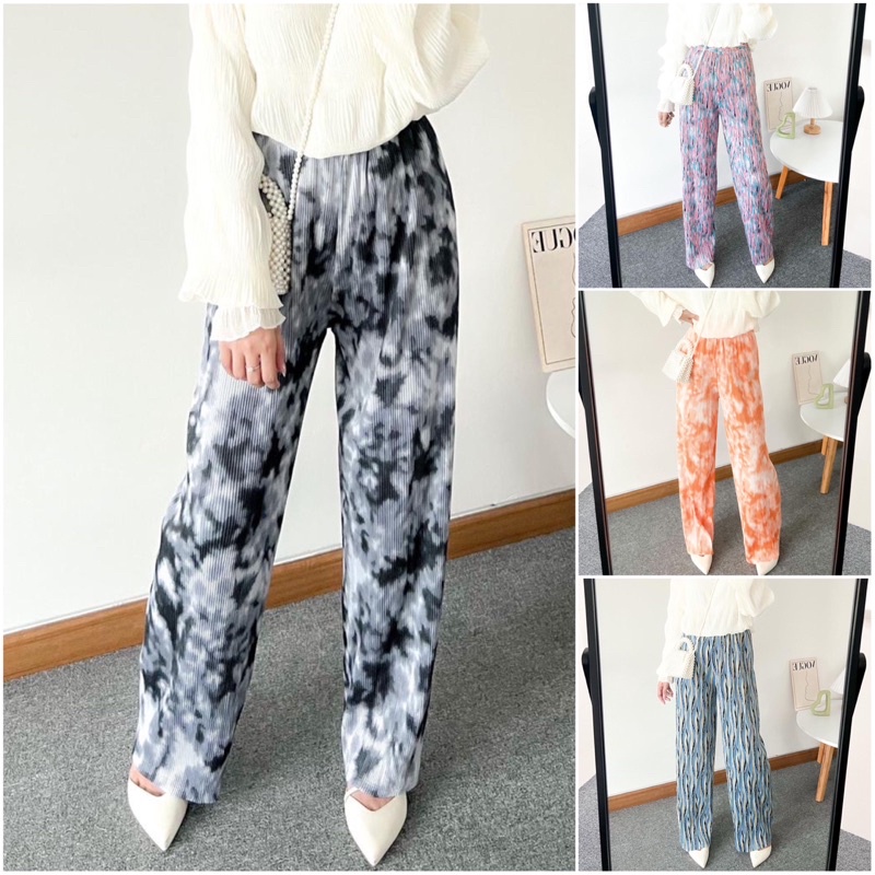 CELANA KULOT MOTIF - Celana kulot plisket motif kulot terbaru celana motif celana wanita motif terba