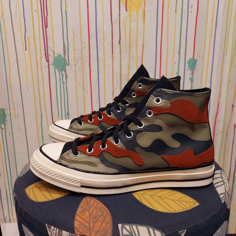 CONVERSE 70s HYBRID CAMO PRINT HIGH - FIELD SURPLUS/BLACK/EGRET