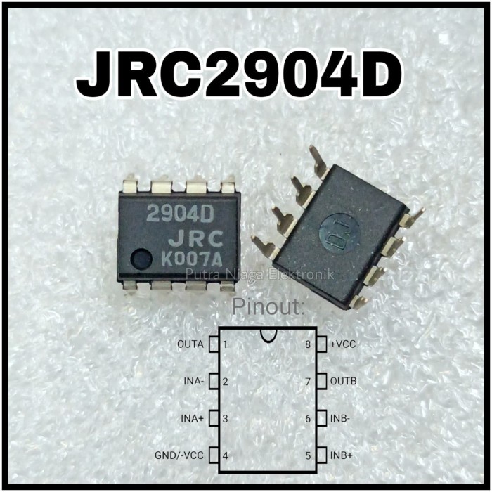 ic JRC2904 Dip 8 Pin / 2904D JRC 2904 putr4n14 Diminati Banget
