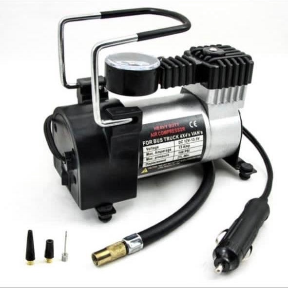 Pompa Ban Mini Elektrik 100PSI Heavy Duty Air Compressor Kompresor DC - Pompa angin - Kenji Shop