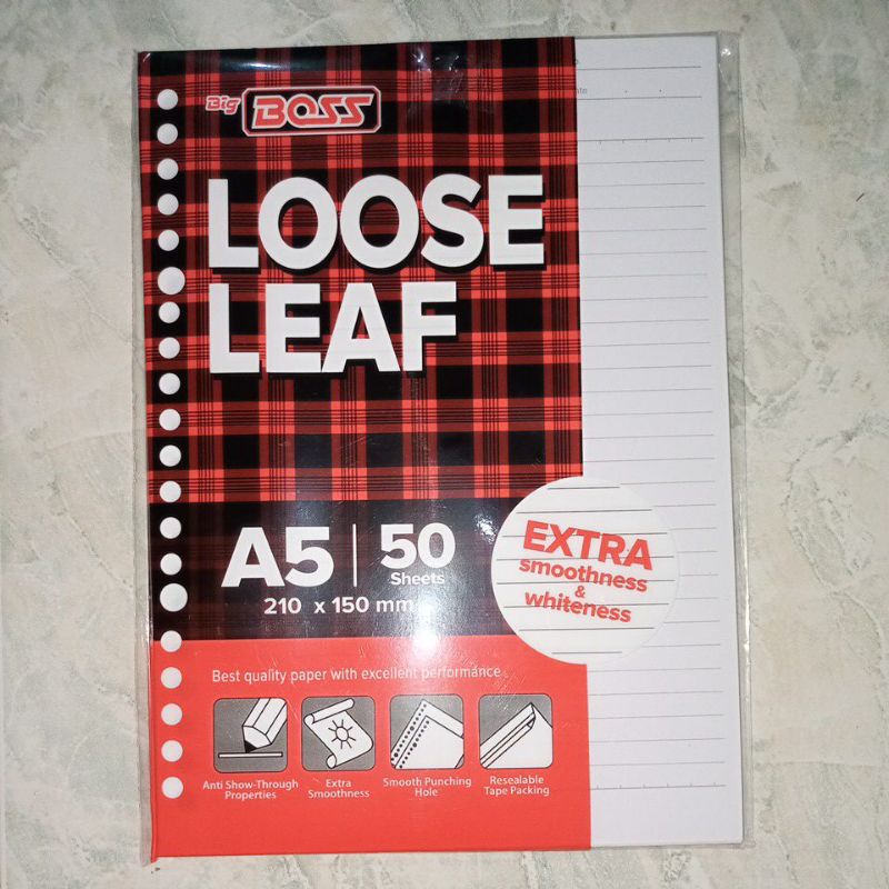 

LOOSE LEAF GARIS A5 (50 lembar)