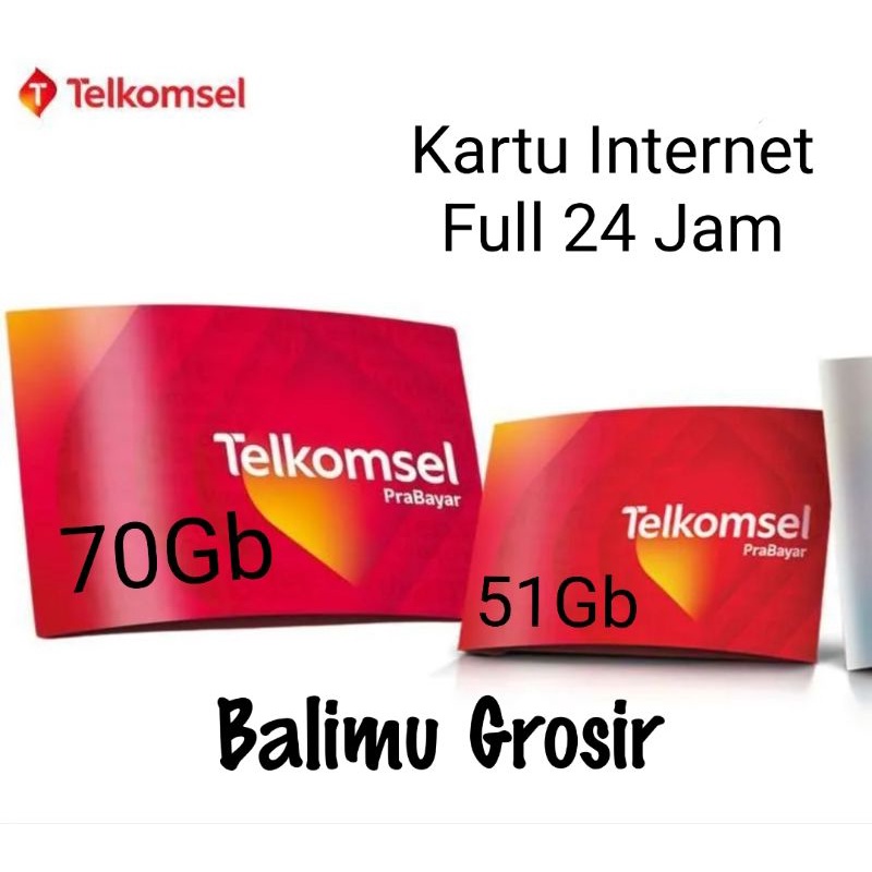 Kartu Internet Telkomsel Internet Max 70Gb | 50 Gb --Bali Nusra