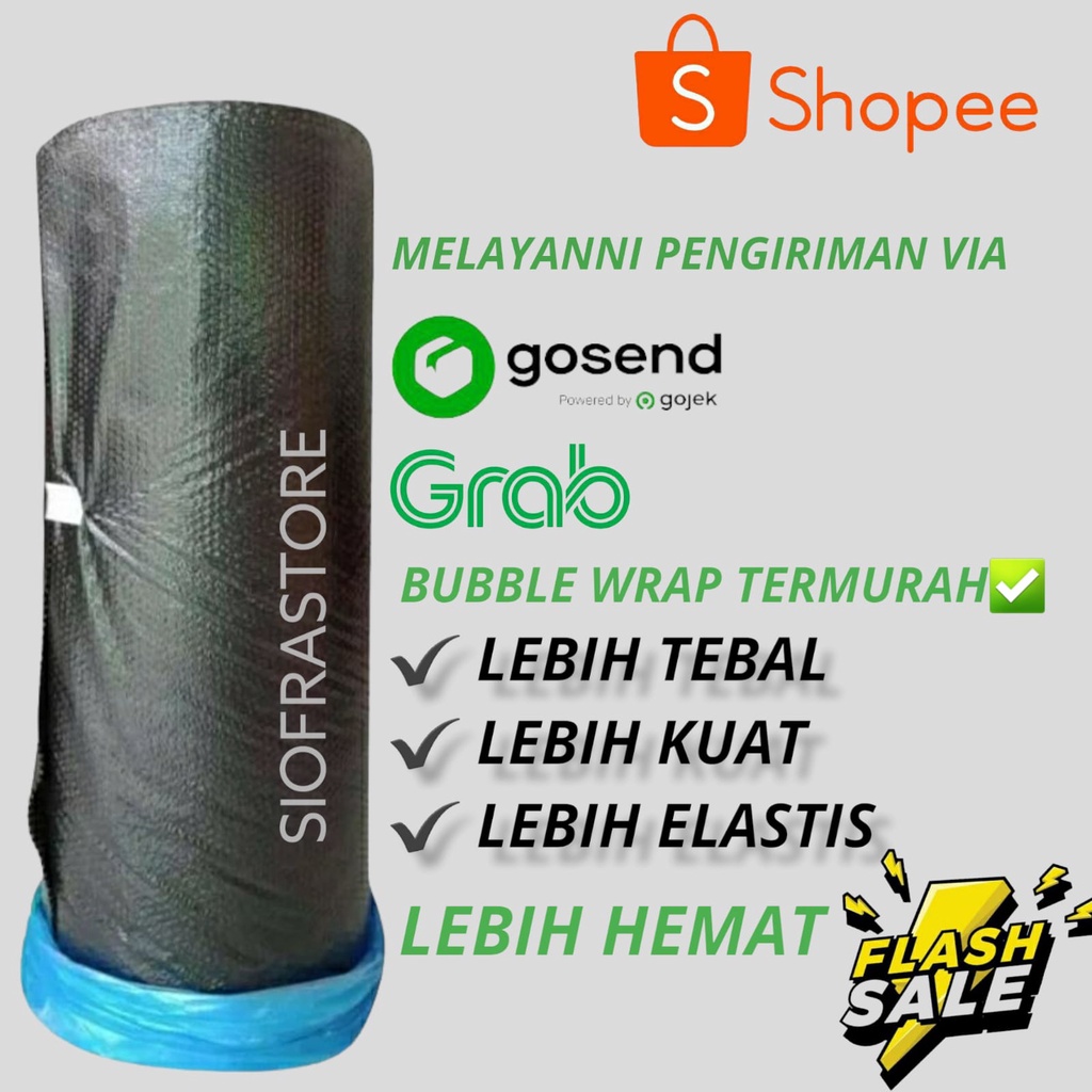 

BUBBLE WRAP ROLL 125 cm X 50 m TERMURAH✔️