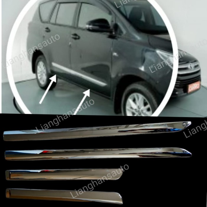 List Body Side Moulding Innova Reborn Chrome #Original