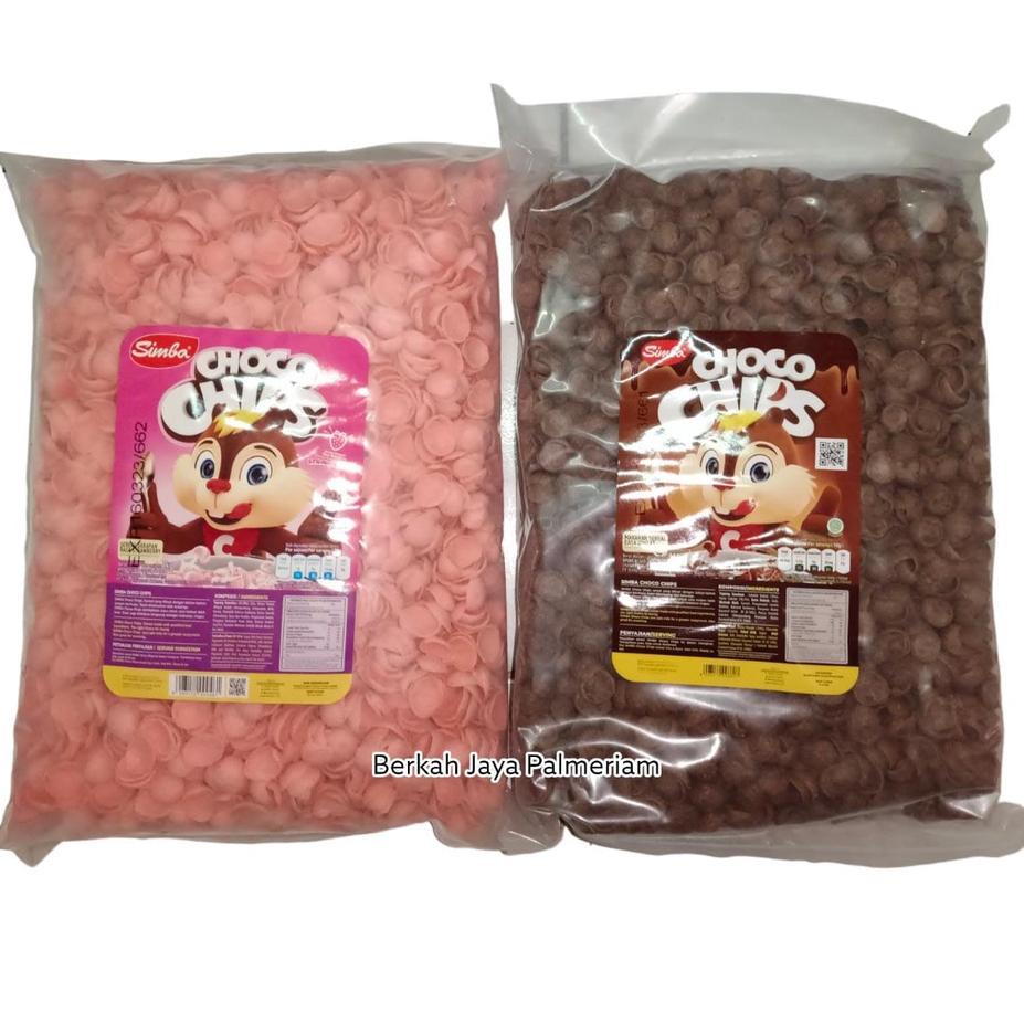 

FRESHH Choco Chips/Coco Crunch/ Koko Krunch rasa Coklat atau Stroberi Merk Choco Chips 1KG.